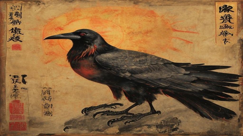 Three-legged crow